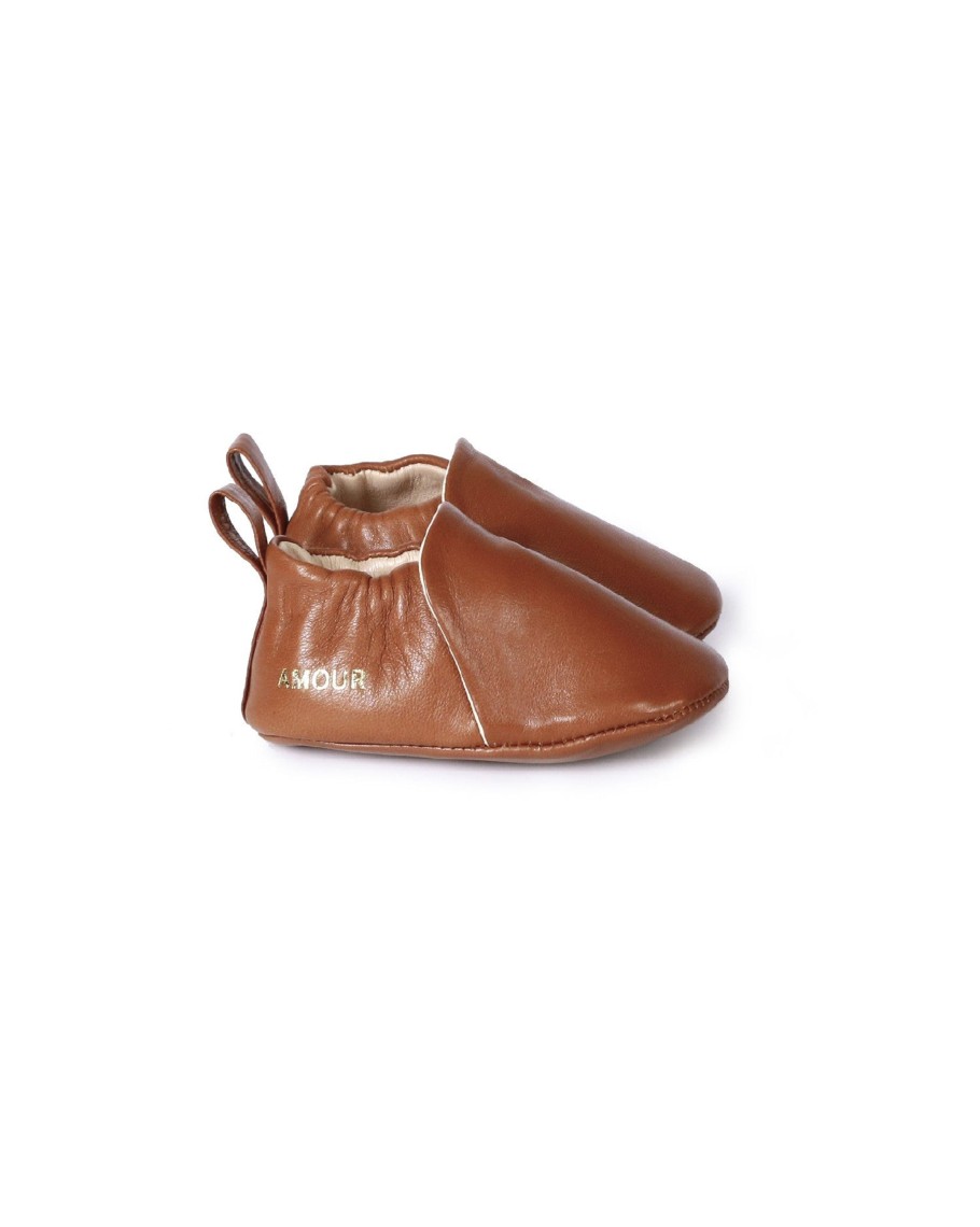 Chaussons Enfants Craie Studio  | Chausson A Chocolat Camel